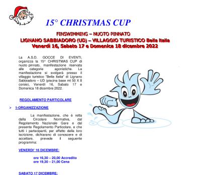 15^ Christmas Cup di Nuoto Pinnato